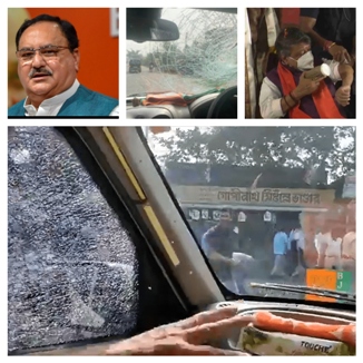 Centre Spars With West Bengal Over Attack On JP Nadda@@@s Convoy