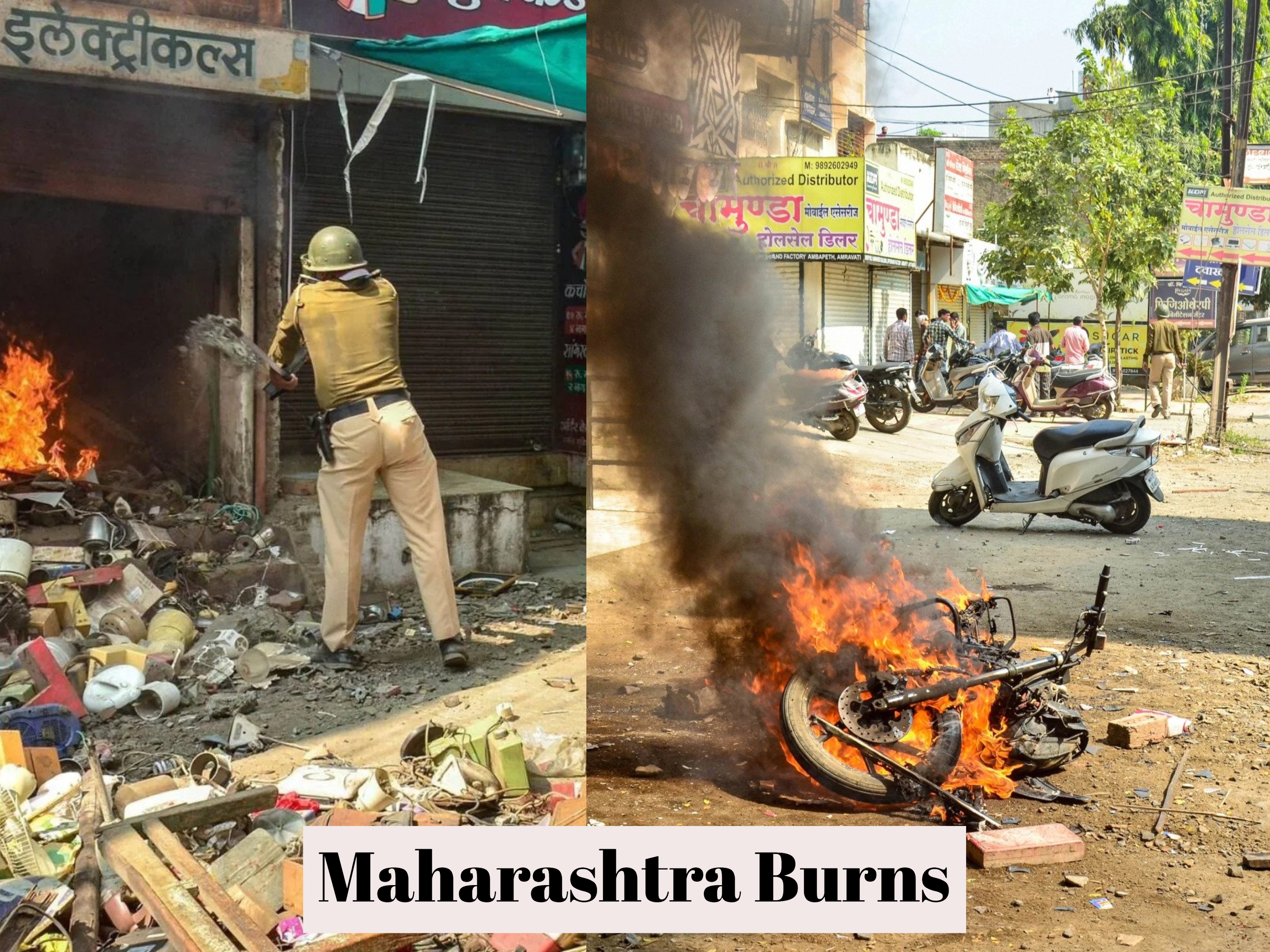 Violence In Maharashtra Over Tripura Incidents