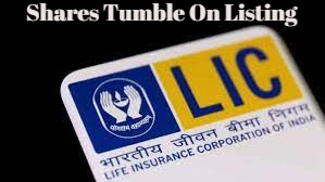 LIC Shares Tumble On Listing Even As The Sensex Gains