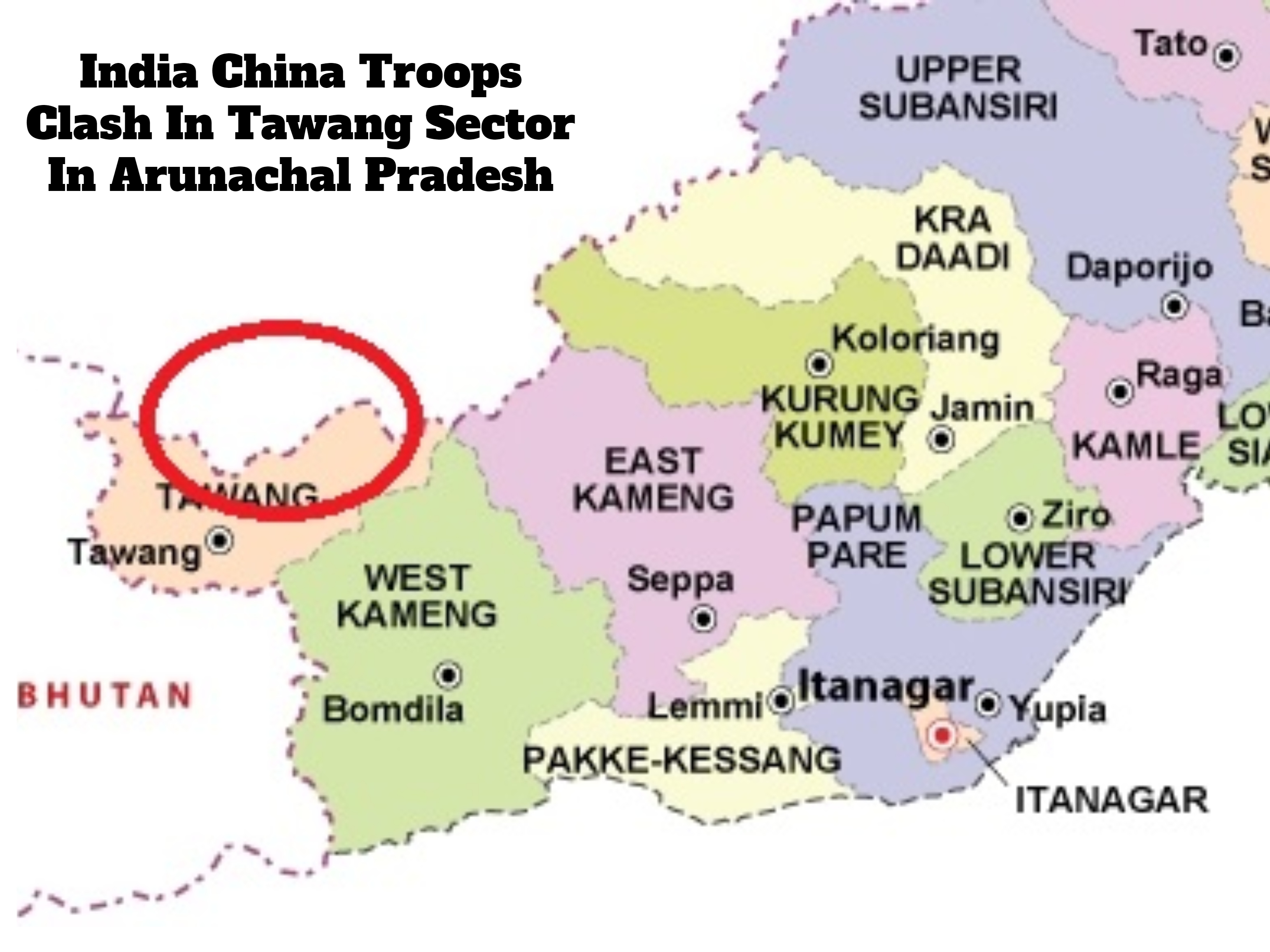 Fresh Conflict Between India & China In Tawang Sector