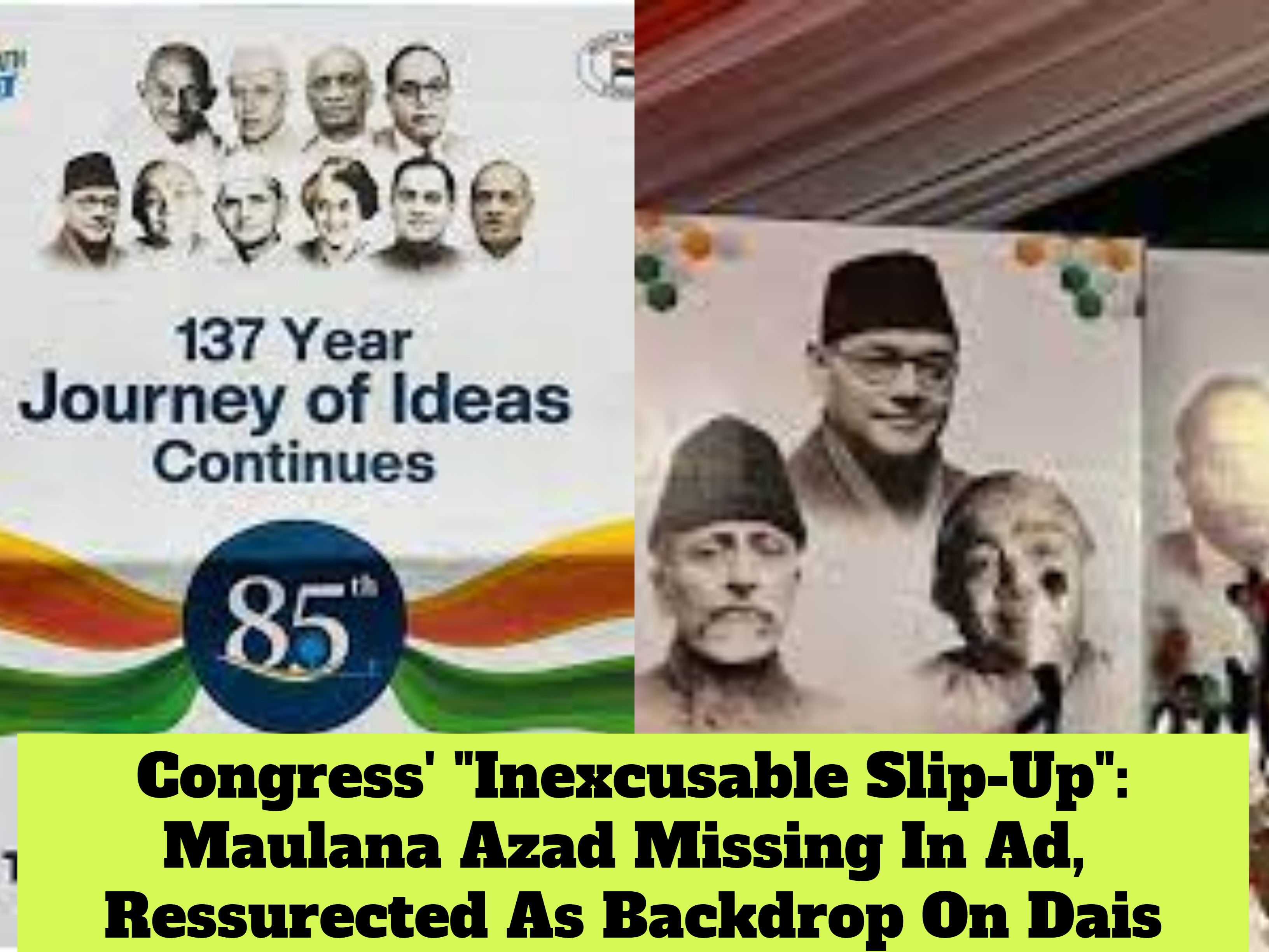 Missing Maulana Azad: ###Inexcusable Slip-Up###, Says The Congress