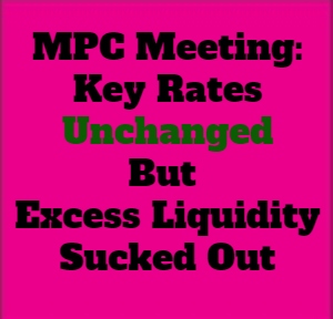 MPC Maintains Status Quo On Rates But Sucks Out Liquidity
