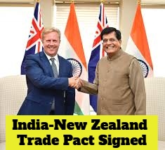 India Signs Trade Pact With New Zealand